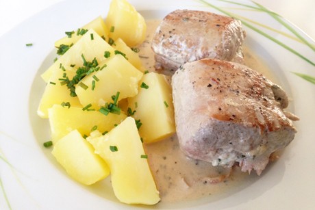 Gefüllte Schweinemedaillons