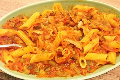 Gemüse-Thunfisch-Auflauf