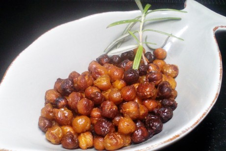 Knusprige Kichererbsen mit Kokosöl
