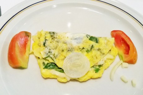 Spinat-Käse-Omelett