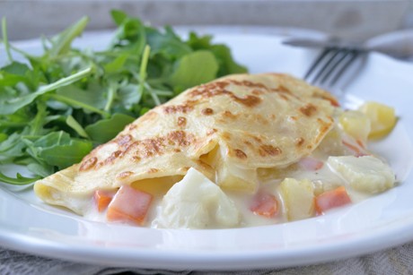 Karfiol-Crepes