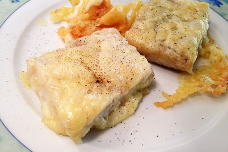 Fisch mit Käse überbacken
