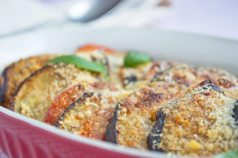 Melanzane e pomodori al forno