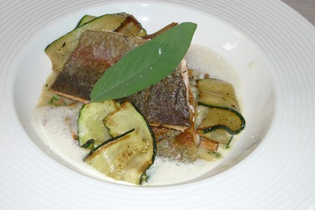 Forellenfilets in Cidersauce