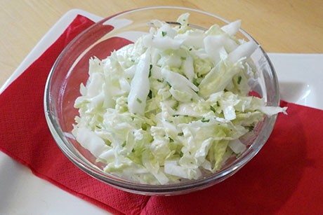 Chinakohlsalat mit Rahmdressing