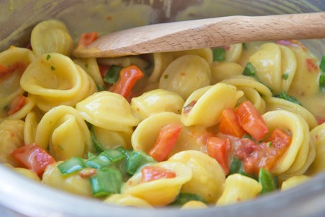 One Pot Pasta mit Kokos