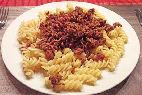One Pot Pasta mit Speck