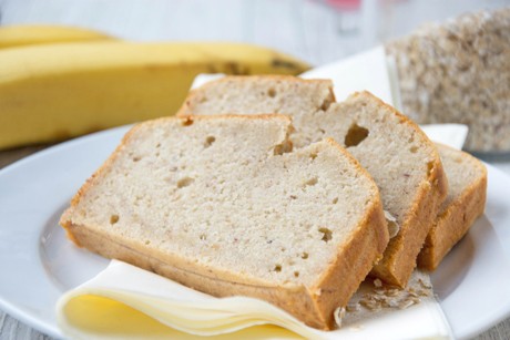Bananenbrot mit Haferflocken