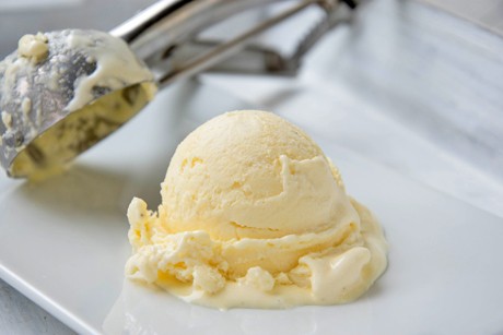 Sojamilch-Vanille-Eis