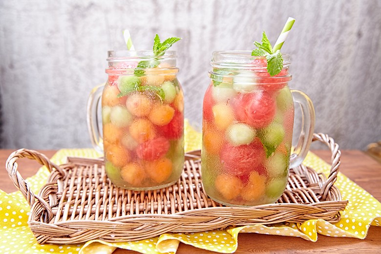 Melonen mit Portwein