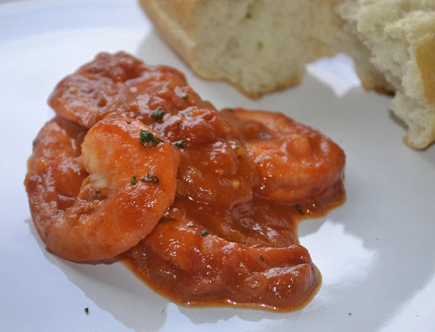 Gamberoni alla caprese