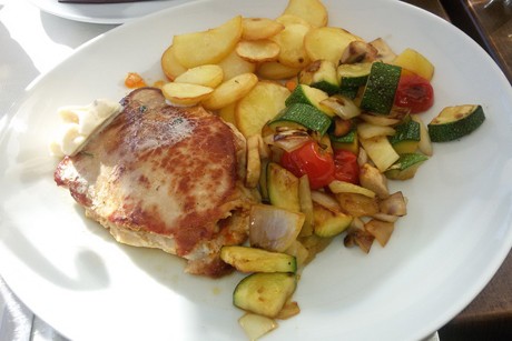 Gefülltes Schweinesteak