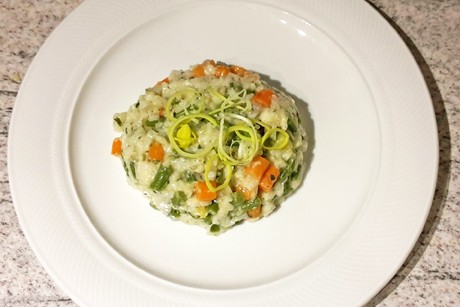 Risotto mit Gemüse und Käse