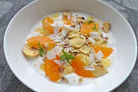 Müsli mit Kokos