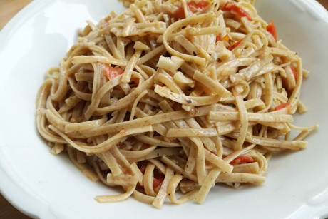 One Pot Pasta mit Gemüse