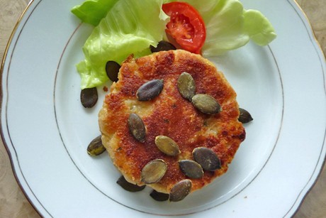 Käseknödel aus Laugengebäck