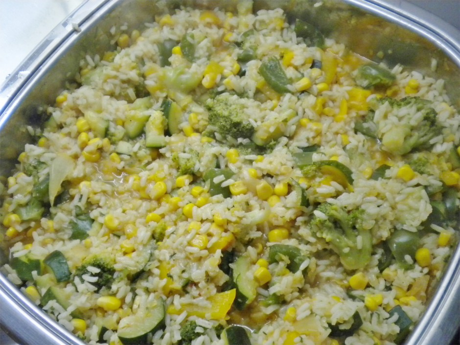 Bunte Gemüse-Paella