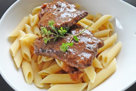 Senf-Rostbraten