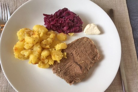 Gekochtes Rindfleisch