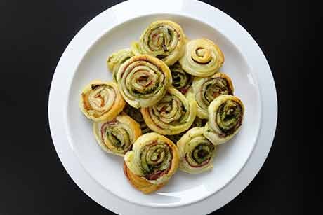 Würzige Blätterteig-Schnecken