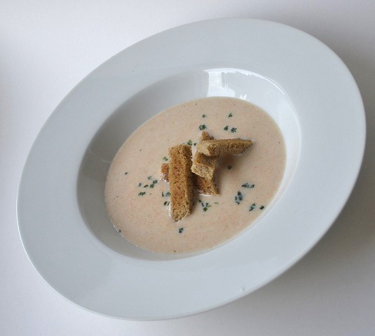 Mostcremesuppe mit Gemüse