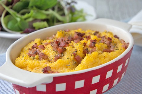 Speck-Polenta mit Rosmarin