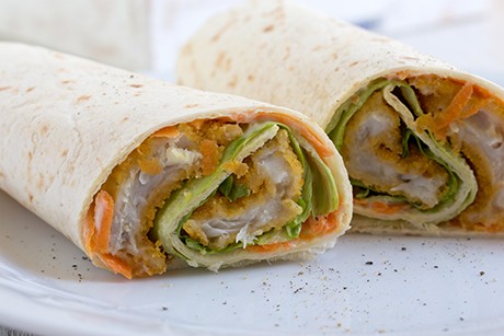 Fischstäbchen-Wrap