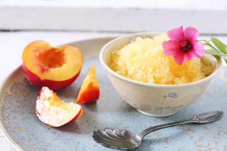 Pfirsich-Granita