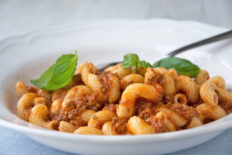 Schnelle Spirelli mit Faschiertem