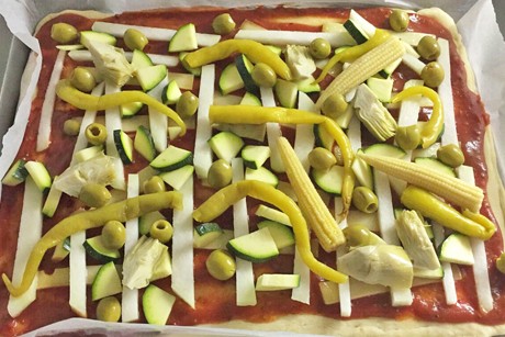 Schneller veganer Pizzateig