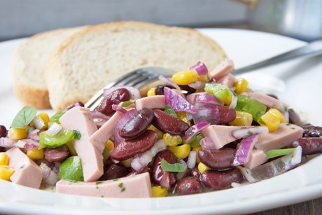Maissalat mit Bohnen