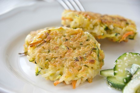 Reislaibchen mit Gemüse