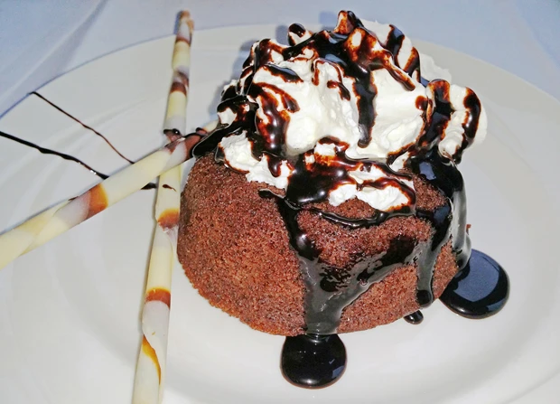 Schokokuchen mit Schokosauce