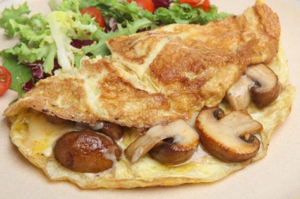 Palatschinken mit Pilzen