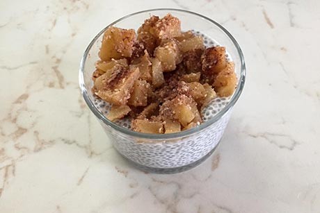 Winterlicher Chia Pudding