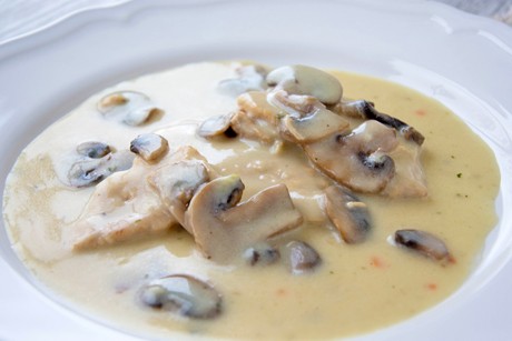 Cremige Champignons