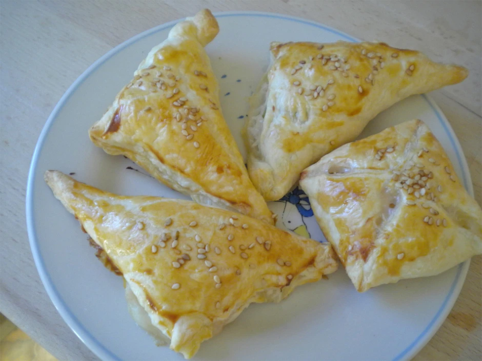 Lachs in Blätterteig