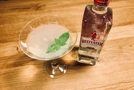 Gin trifft Basilikum