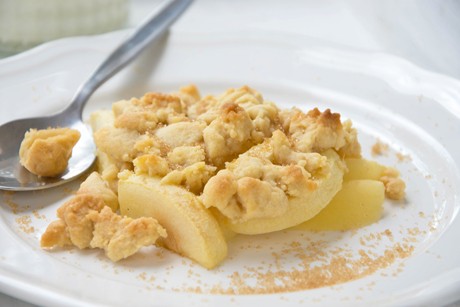 Leckerer Apfel Crumble