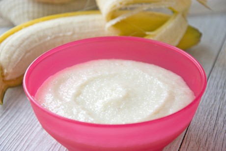 Grieß-Brei mit Banane
