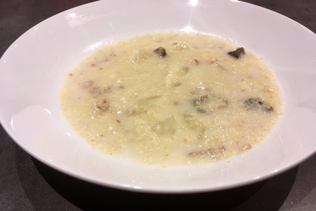 Hirsebrei mit Süßlupinenmehl
