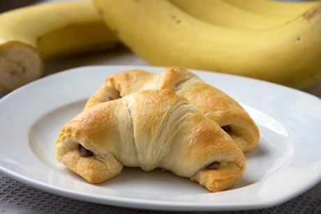 Bananen-Nutella Croissant