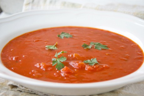 Feine Tomatensuppe