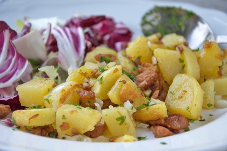 Kartoffelpfanne mit Grammeln