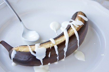 Grillbananen mit Mascarponecreme