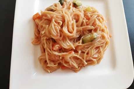 One Pot Pasta mit Mozzarella