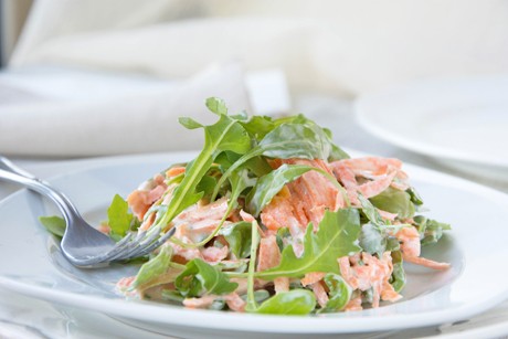 Karottensalat mit Rucola