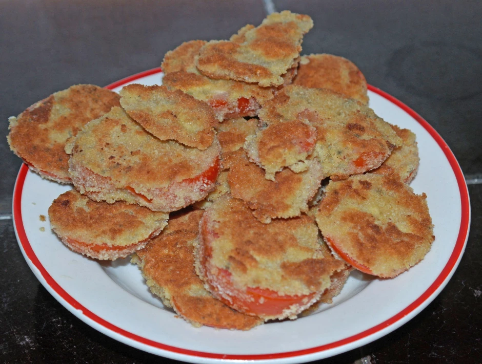 Panierte Tomaten