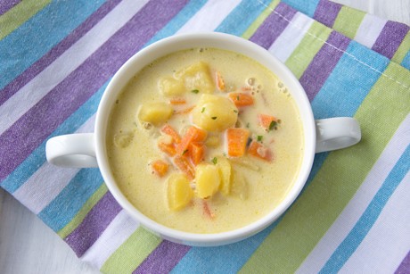 Kartoffelsuppe mit Rahm