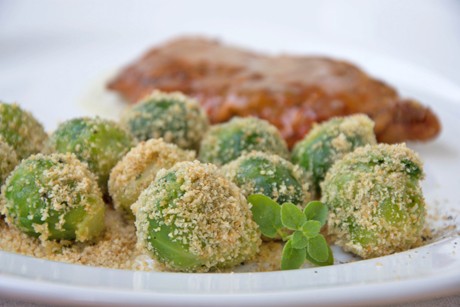 Kohlsprossen mit Knoblauchbrösel